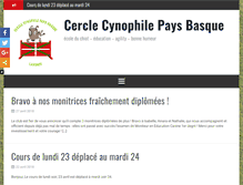 Tablet Screenshot of cercle-cynophile.com